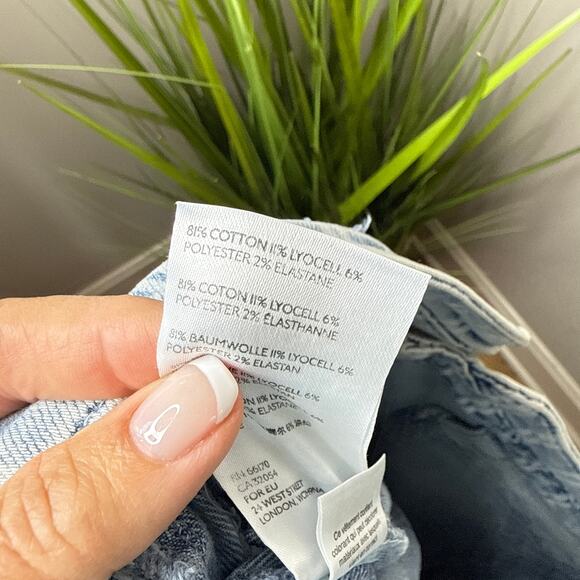 NEW NWT Anthropologie Pilcro High-Rise Slim Acid Wash Striped Jeans Size 29 - Picture 13 of 14